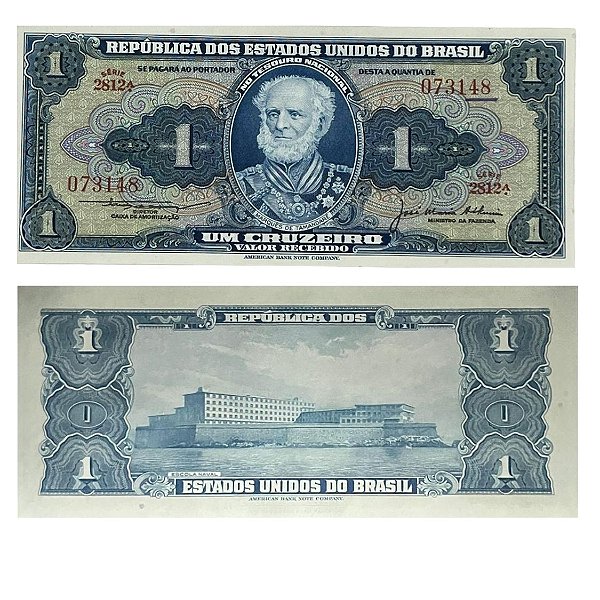 Brasil - Cédula de 1 Cruzeiro 1956 C-012 - Série 2812 - FE