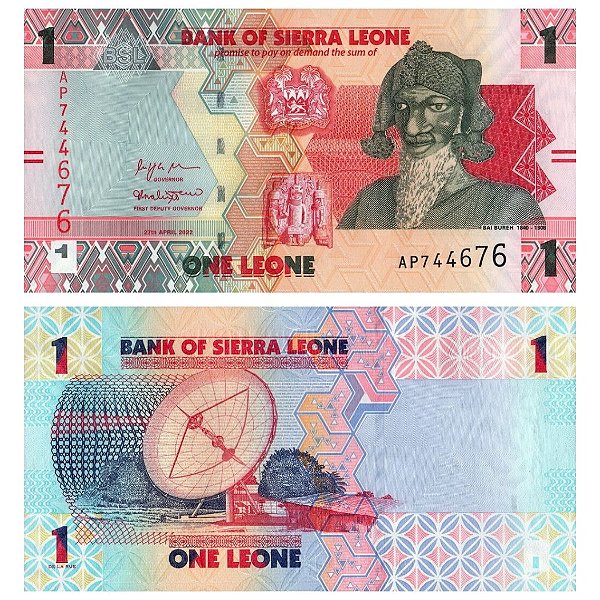 Serra Leoa - Cédula de 1 Leone 2022 - P-34a - Bai Bureh - FE