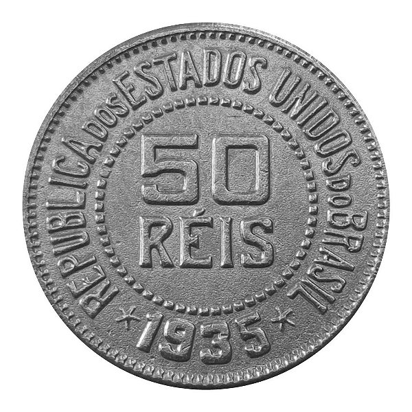 Réplica da Moeda de 50 Réis 1935 - FC
