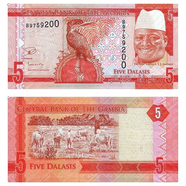 Gambia - Cédula de 2 Dalasis 2015 - P-31a - FE