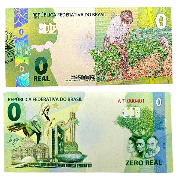Brasil - Cédula de Zero Real 2023 - Agricultura Familiar - Série AT - FE