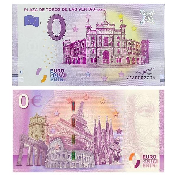 Zero Euro - Espanha - Cédula de 0 Euro 2017 - Plaza de Toros de Las Ventas - FE