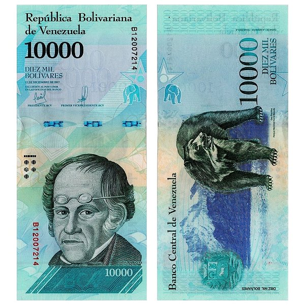 Venezuela - Cédula de 10.000 Bolivares Soberanos 2017 - P-98a - Simon Rodriguez - FE