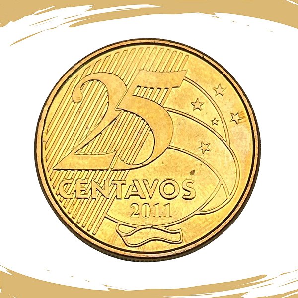 Moeda de 25 Centavos 2011 - RARA - V-531 - FC