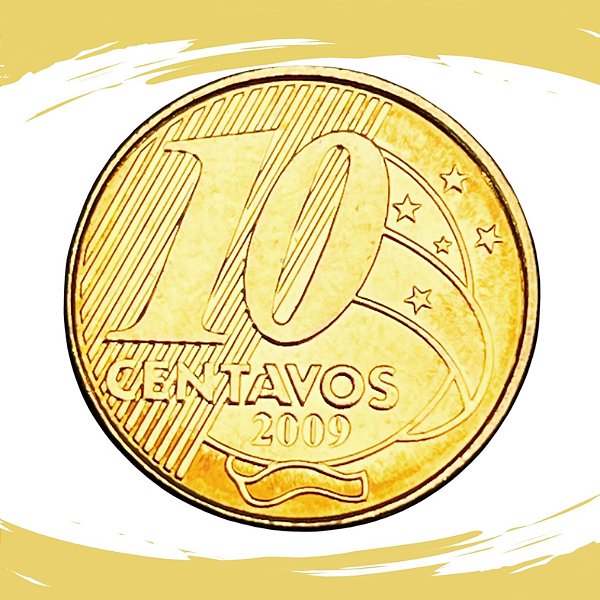 Moeda de 10 Centavos 2009 - RARA - V-502 - FC
