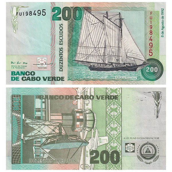 Cabo Verde - Cédula de 200 Escudos 1992 - P-63a - FE