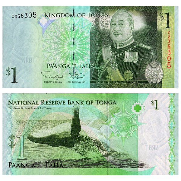 Tonga - Cédula de 1 Pa'anga 2009 - P-37b - FE