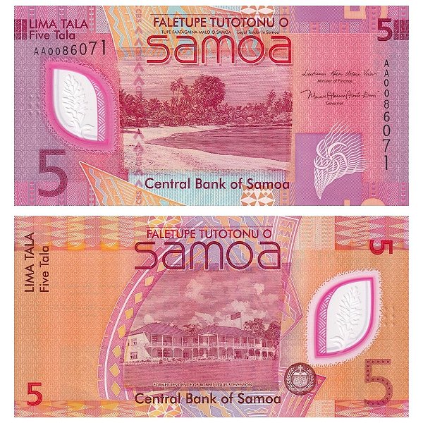 Samoa - Cédula de 5 Tala 2023 - P-47a - Polimero - FE