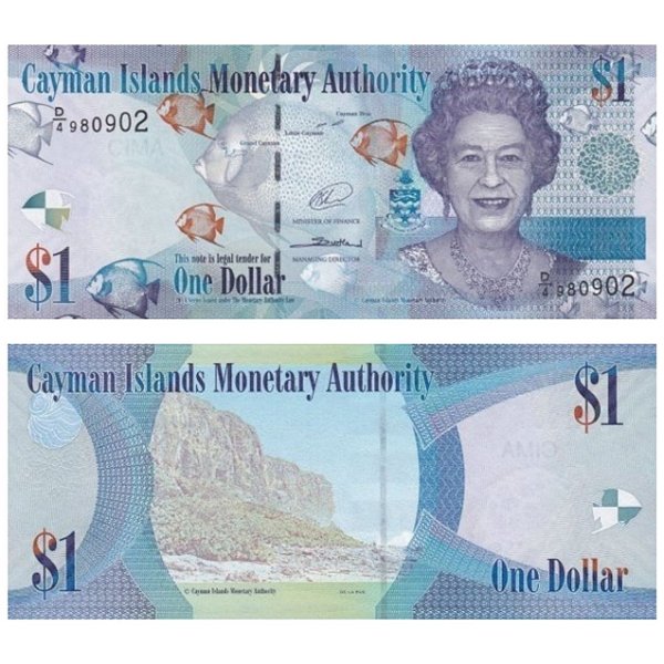 Ilhas Cayman - Cédula de 1 Dollar 2010 - P-38d1 - D4/Rainha - FE