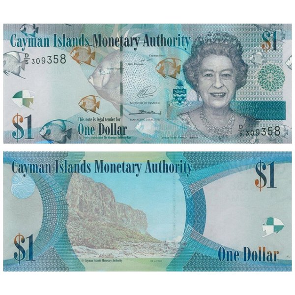 Ilhas Cayman - Cédula de 1 Dollar 2010 - P-38d2 - D5/Rainha - FE