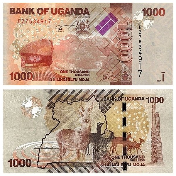 Uganda - Cédula de 1000 Shililngs 2021 - P49f- FE