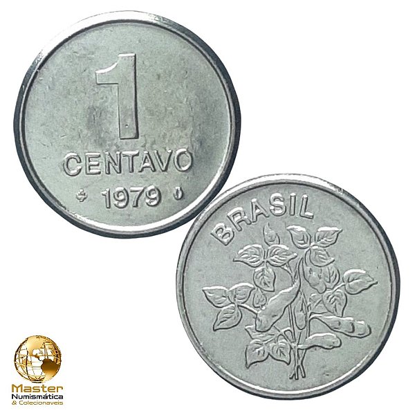 Moeda de 1 Centavo 1979 - Sojinha - V-337 - Sob/FC