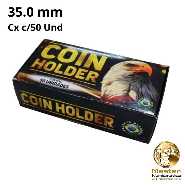 Promoção - Coin Holder para Moedas 35mm - Águia - Caixa com 50 Unidades
