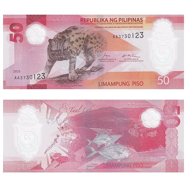 Filipinas - Cédula de 50 Piso 2025 - P-237a - Polìmero - FE