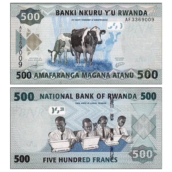 Ruanda - Cédula de 500 Francs 2013 - P-38a - FE