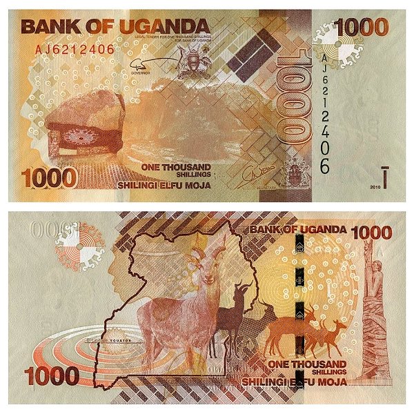 Uganda - Cédula de 1000 Shililngs 2010 - P49a- FE
