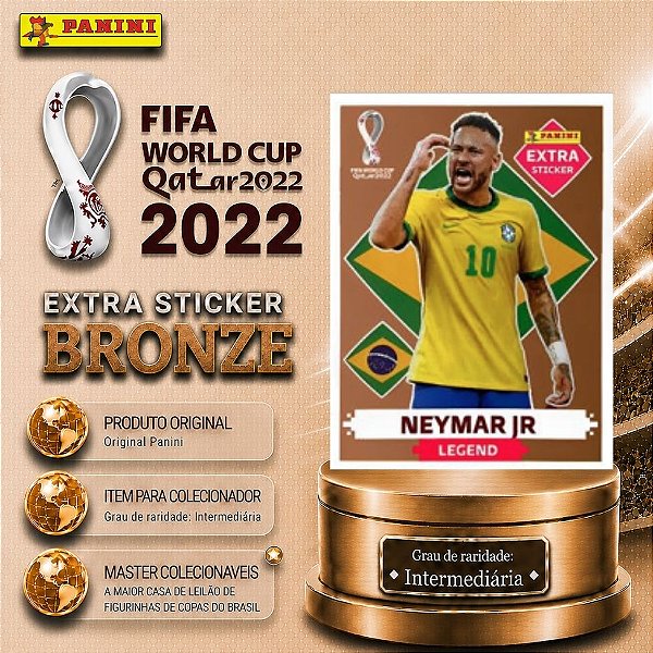 2022 Extra Legend - Neymar Junior Bronze - Brasil - Original Panini - Copa do Mundo do Qatar 2022