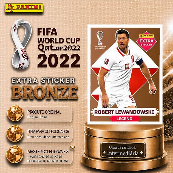 2022 Extra Legend - Robert Lewandoski Bronze - Polônia - Original Panini - Copa do Mundo do Qatar 2022
