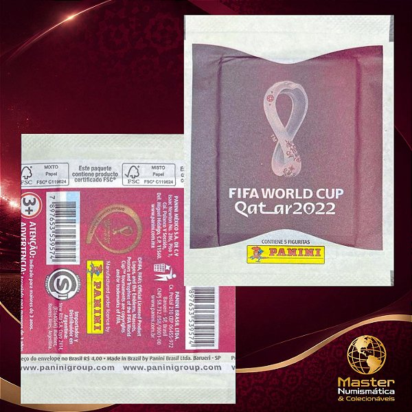 Copa 2022 - Envelope (Pacotinho) Lacrado da Copa 2022 no Qatar - Original Panini