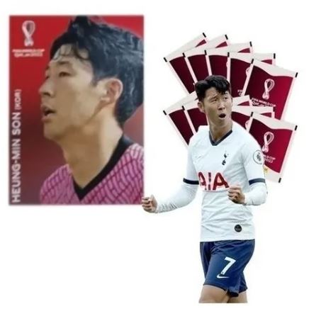 Figurinha Coca Cola C8 - Heung-Min Son - Álbum da Copa 2022 - Original Panini