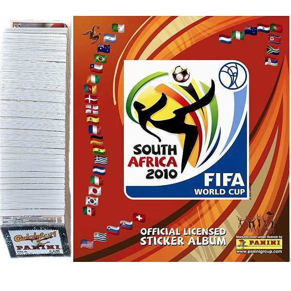 Copa 2010 - Álbum + Todas as 644 Figurinhas para Colar - World Cup Africa do Sul 2010