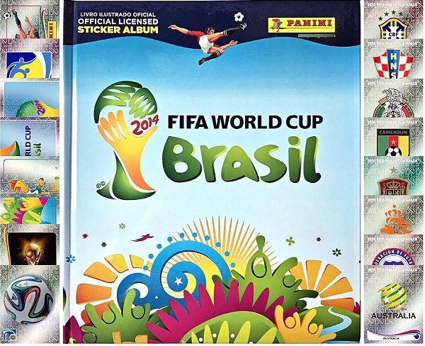 Copa 2014 - Álbum + Todas as 649 Figurinhas para Colar - World Cup Brasil 2014