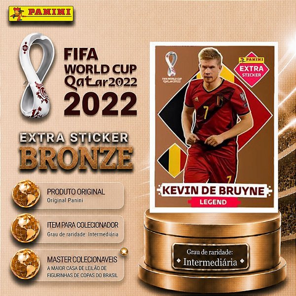 2022 Extra Legend - Kevin de Bruyne Bronze - Bélgica - Original Panini - Copa do Mundo do Qatar 2022