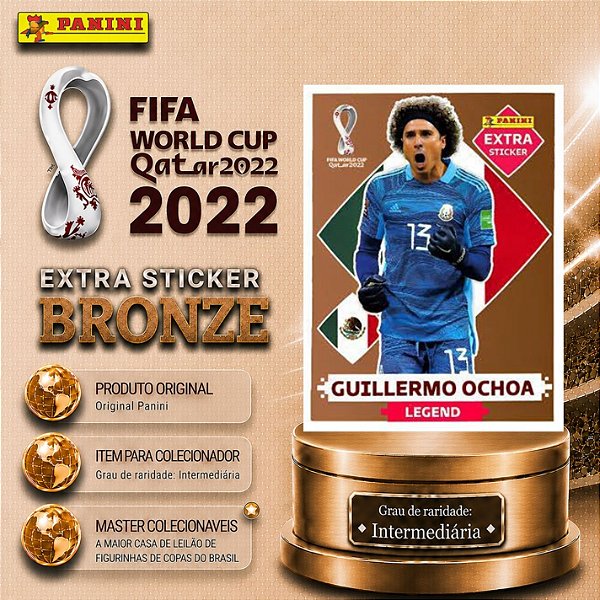 2022 Extra Legend - Guilhermo Ochoa Bronze - México - Original Panini - Copa do Mundo do Qatar 2022