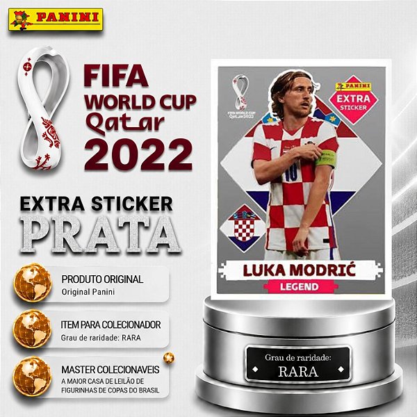 2022 Extra Legend - Luka Modric Prata - Croácia - Original Panini - Copa do Mundo do Qatar 2022