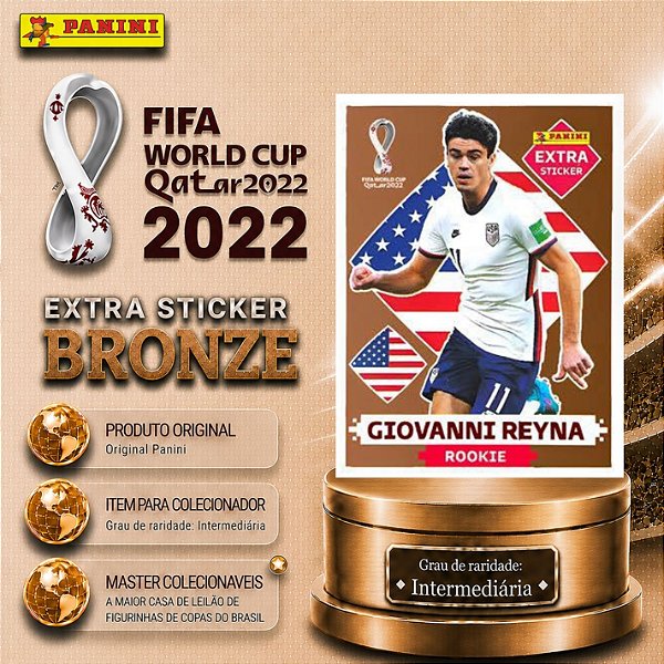 2022 Extra Rookie - Giovanni Reyna Bronze - EUA - Original Panini - Copa do Mundo do Qatar 2022