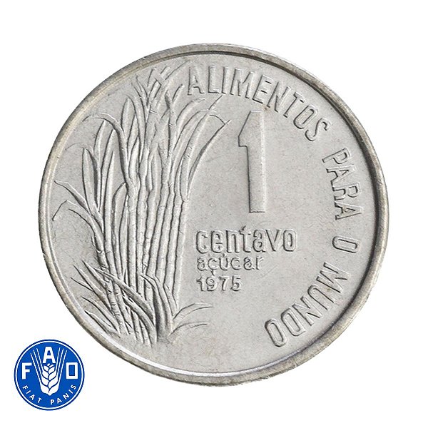 Moeda de 1 Centavo FAO 1975 - V-325 - FLOR DE CUNHO
