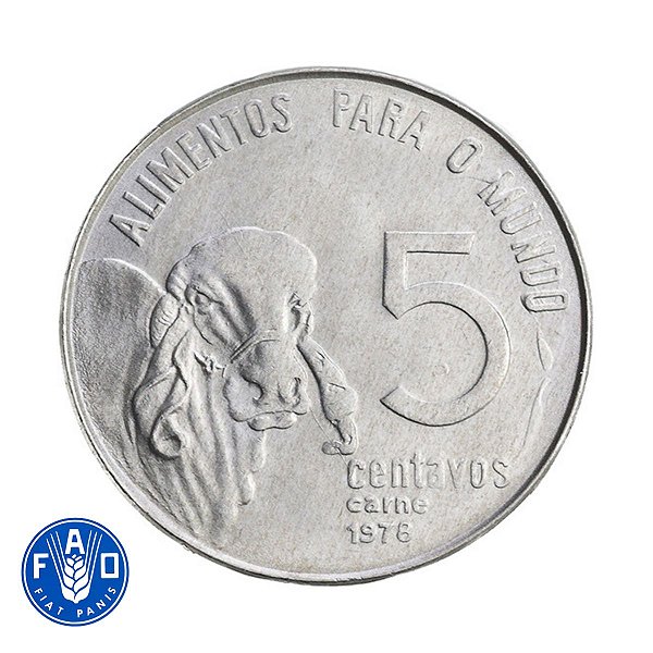 Moeda de 5 Centavos FAO 1978 - V-336 - FLOR DE CUNHO