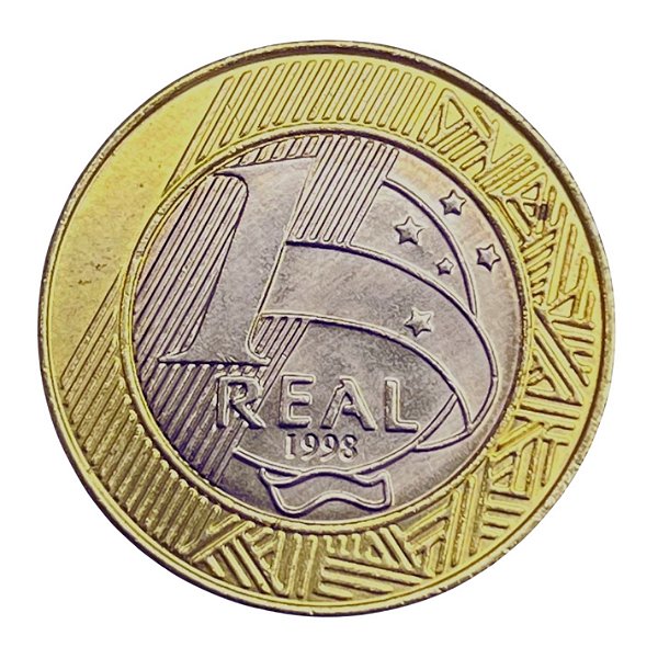 Moeda de 1 REAL 1998 - Alpaca - RARA - V-571 - FC
