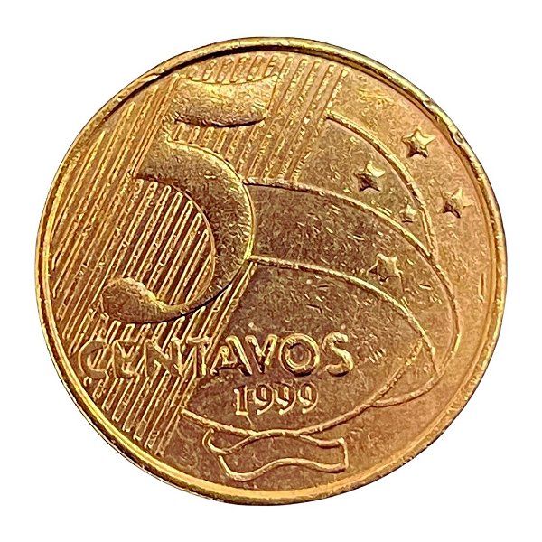 Moeda de 5 Centavos 1999 - Rarissima - V-465 - SOB/FC