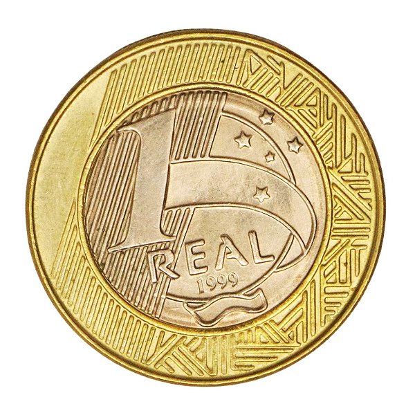 Moeda de 1 Real 1999 - RARÍSSIMA - V-573 - Alpaca - Flor de Cunho