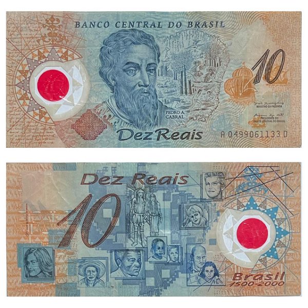 Brasil - Cédula de 10 Reais 2000 - C-331 - Comemorativa / Polímero - MBC+