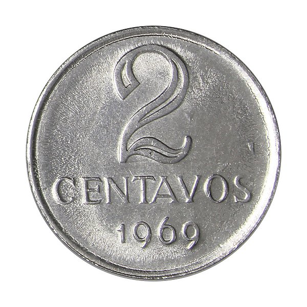 Moeda 2 Centavos 1969 - V-291 - FC