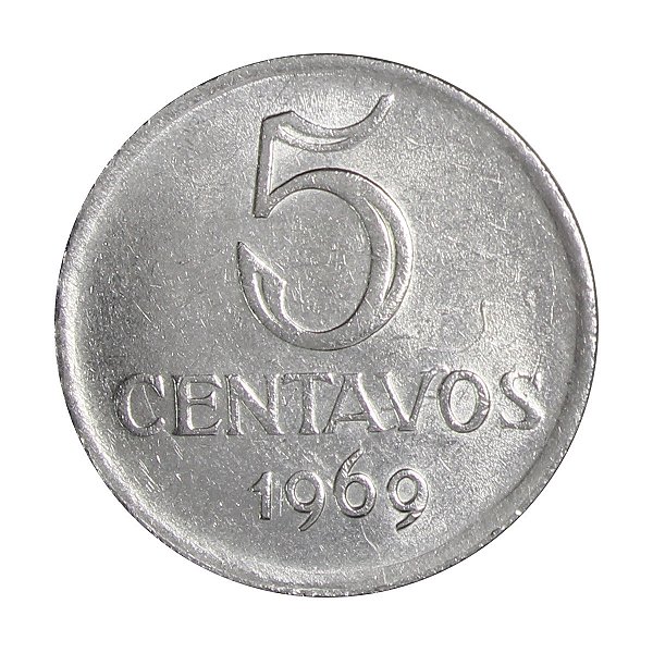 Moeda 5 Centavos 1969 - V-294 - FC