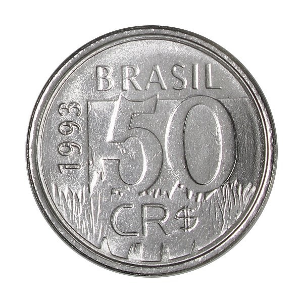 Moeda de 50 Cruzeiros Reais 1993 Onça Pintada - V-434 - Soberba