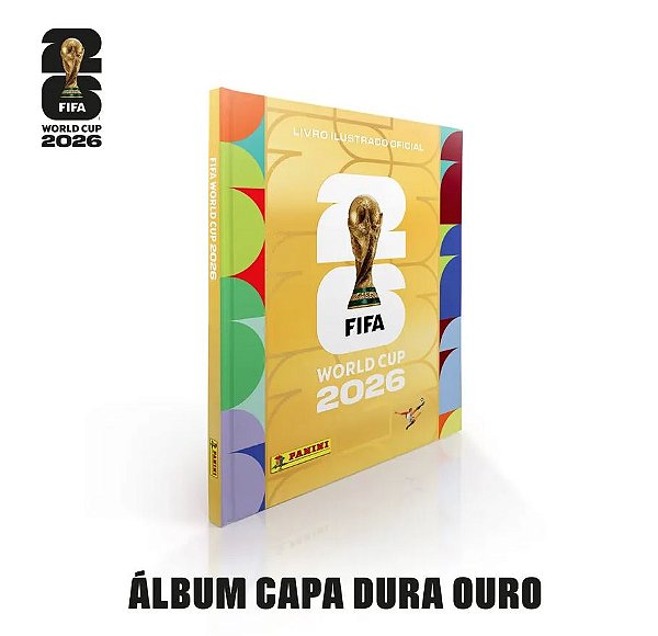 Copa Do Mundo 2026 - Álbum Capa Dura Ouro - FIFA WORLD CUP 2026 - Pré Venda