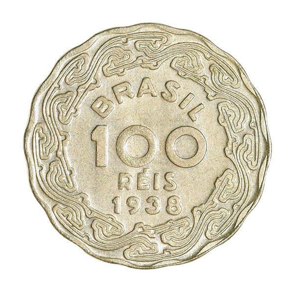Moeda de 100 Réis 1938 - V-163 - Getulio Vargas - Cupro - Flor de Cunho