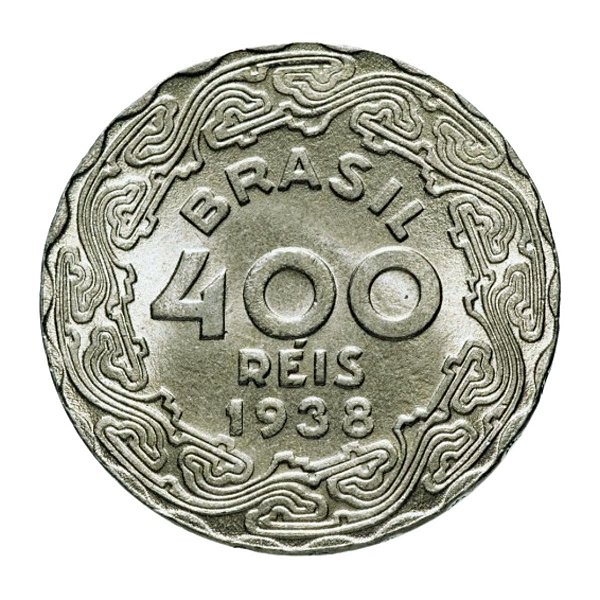 Moeda de 400 Réis 1938 - V-172 - Getulio Vargas - Cupro - Flor de Cunho
