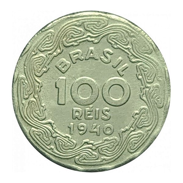 Moeda de 100 Réis 1940 - V-164 - Getulio Vargas - Cupro - Flor de Cunho