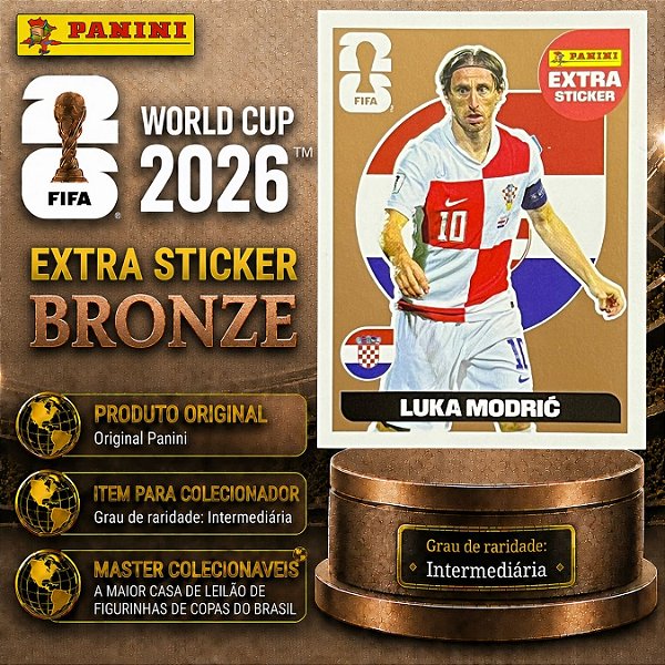 2026 Extra Legend BRONZE - Luka Modric (Croácia) - Original Panini - Copa do Mundo 2026
