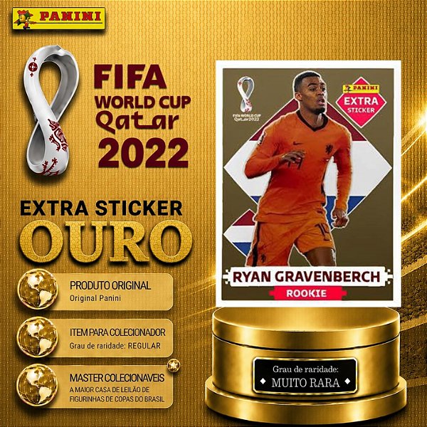 2022 Extra Legend - Ryan Gravemberch (Gold) - Holanda - Original Panini - Copa do Mundo do Qatar 2022