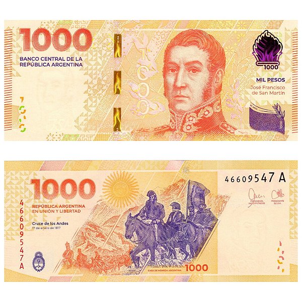 Argentina - Cédula de 1.000 Pesos 2023 - P-367a - San Martin / Rara - FE