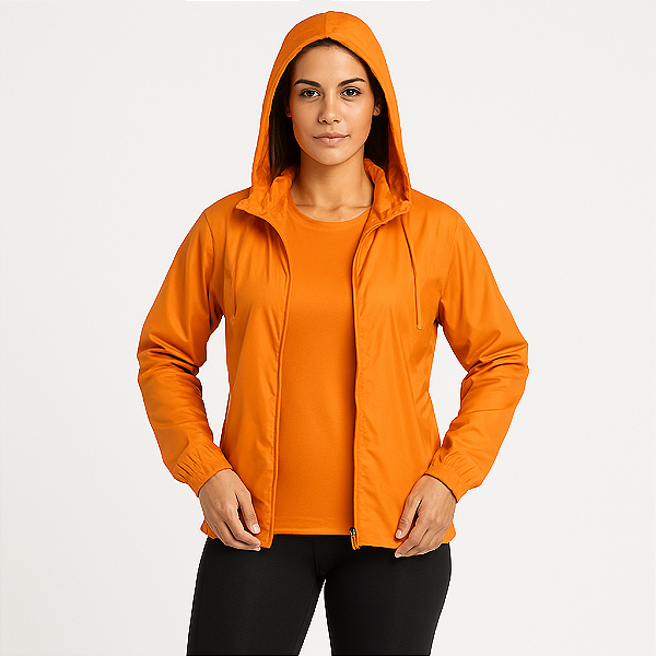 Kit Corta Vento e Camiseta Dryfit Fitness Feminino