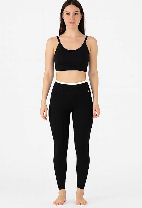 Conjunto Fitness Legging com Friso e Top