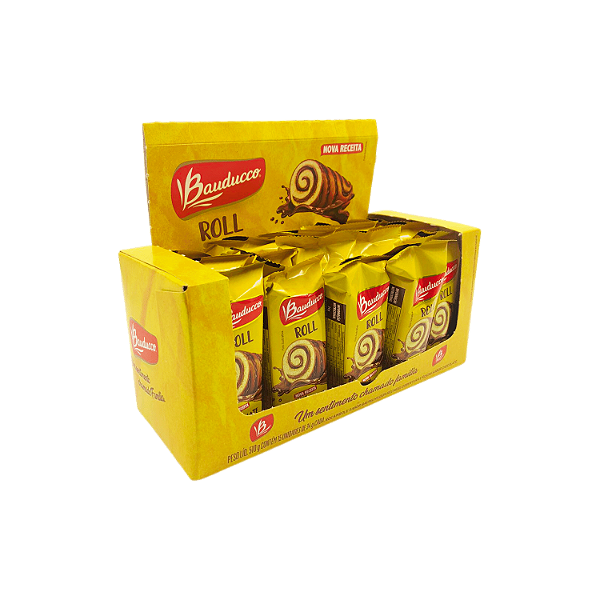 ROLL CHOCOLATE BAUDUCCO 34G - KIT 15 UNIDADES