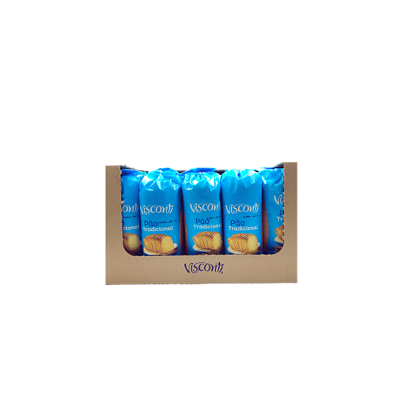 PAO FORMA TRADICIONAL 400G VISCONTI - KIT 10 UNIDADES